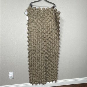 NWT Pauw Amsterdam Gold Textured Scarf Shawl